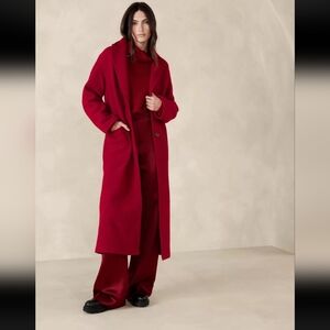 Banana Republic Red Trench Coat
